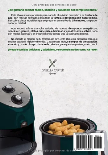 Vista 2 de RECETAS AIR FRYER ESPAÑOL cocina para toda la familia en 15 minutos (Spanish Edition)