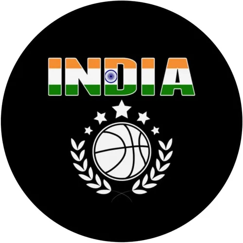 Vista 3 de India Basketball Fans Jersey Pride Indian Flag Sport Lovers PopSockets Swappable PopGrip