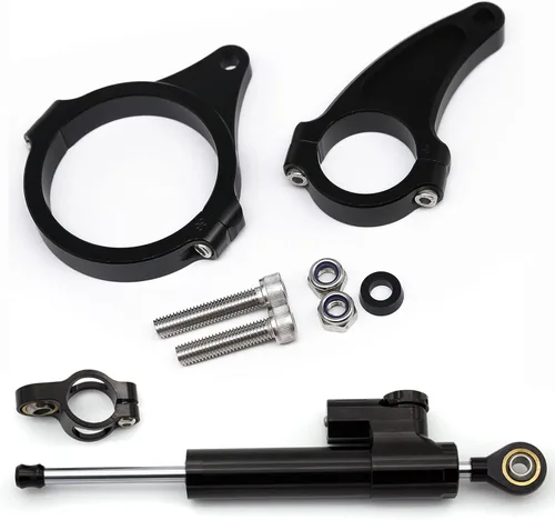 Vista 7 de Kit de amortiguador de dirección de scooter eléctrico para King GT King GT Pro Kaabo Wolf King+ (negro)