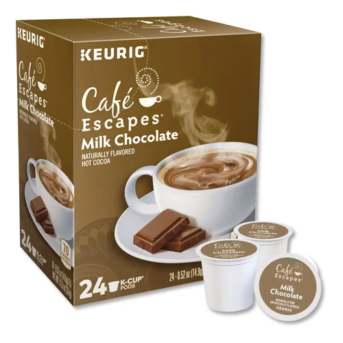 Vista 2 de Cafe Escapes 6801CT - K-Cups de chocolate con leche caliente, 96/caja