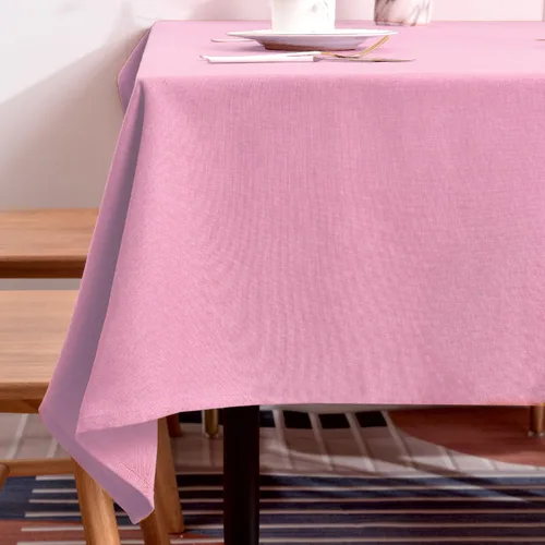 Vista 17 de BALCONY & FALCON Mantel Rectangular de Lino Sintético Impermeable Lavable Limpiable Cubierta de Mesa para Decoración de Mesa de Cocina Comedor