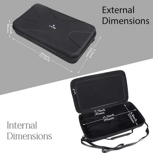 Vista 10 de Funda para Pioneer DJ AlphaTheta DDJ-FLX2 / DDJ-200 / DDJ-WeGO4 Controlador de DJ compacto de 2 canales - Bolsa de almacenamiento de transporte