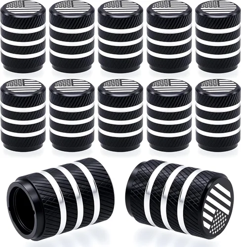 Vista 16 de 4 piezas de tapas de válvula de rueda con forma de punta, válvula de rueda de aleación de aluminio con punta, cubiertas universales de válvula
