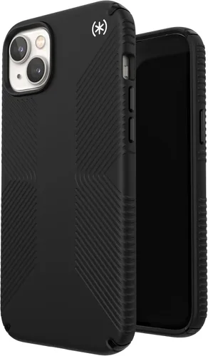 Vista 9 de Speck Presidio2 Grip MagSafe - Funda antideslizante para iPhone 14 Plus (negro/blanco)