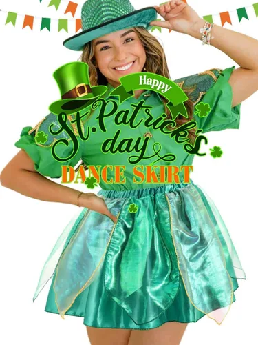 Vista 7 de Kakaco Women Fairy Skirt Sparkly Tutu Skirt Layered Fairy Dance Tutus Festival Outfit Skirt for Women and Girls