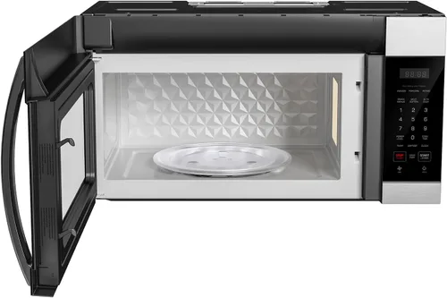 Vista 3 de Empava Horno de microondas sobre la estufa con control de pantalla táctil, 1000 vatios, ventilación de 300 CFM y cocción con sensor en acero