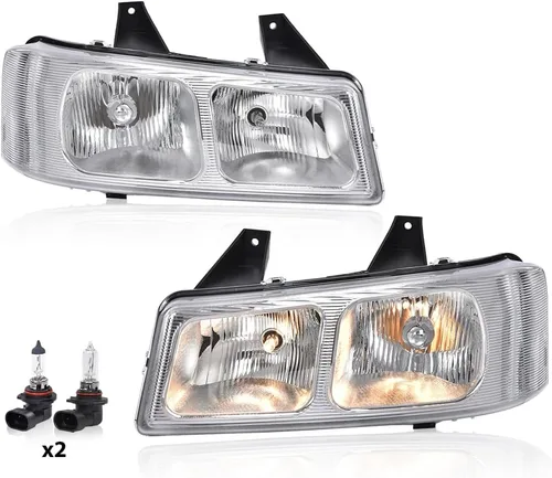Vista 27 de GRAND ORANGE Headlights Compatible with Ford F150 Bronco 1992-1996 Chrome