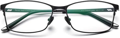 Vista 4 de FONEX Marco de lentes de titanio para hombre lentes de visión completa para hombre 8505