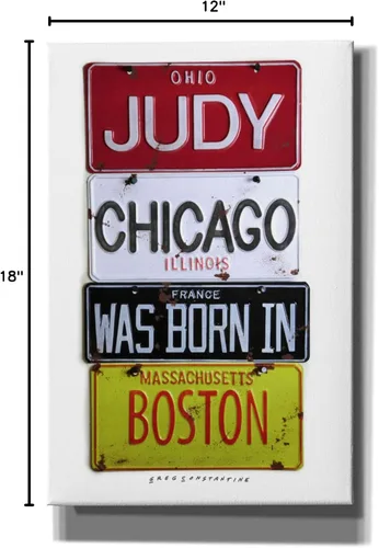 Vista 9 de Epic Graffiti Arte de pared en lienzo Gregory Constantine, "Judy Chicago" de Gregory Constantine, 12 x 18 pulgadas