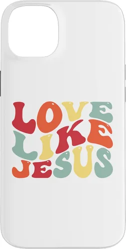 Vista 15 de Funda bíblica cristiana para iPhone 12 Pro Max Love Like Jesus