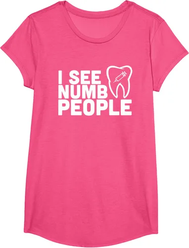 Vista 60 de I see Numb People - Camiseta de regalo para dentista dental, Negro, S