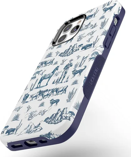 Vista 5 de Casely Funda para iPhone 12/12 Pro Wild West Adventure Desierto Compatible con MagSafe Diseño protector audaz