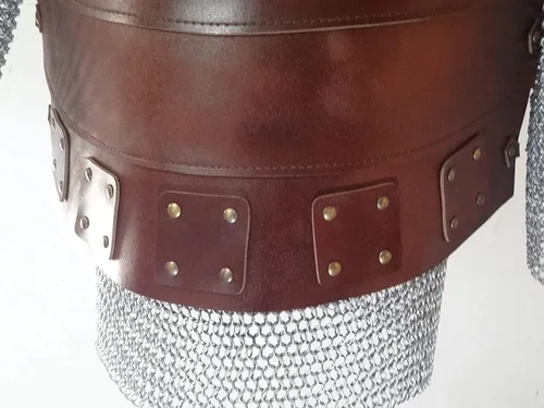 Vista 5 de Nautical-Mart El Caballero Medieval Genuino 0.157 in Chaleco Armadura LARP Armadura Armadura Medieval Armadura Armadura Medieval Chaqueta de cuero