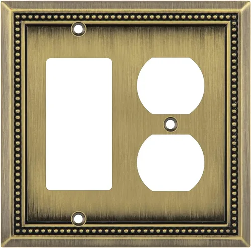 Vista 132 de Henne Bery Sunken Pearls Placa de Pared Decorativa de Servicio Pesado Placa de Interruptor Cubierta de Tomacorriente