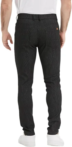 Vista 2 de Plaid&Plain Pantalones a cuadros para hombre, pantalones de vestir ajustados para hombre, pantalones chinos ajustados para hombre