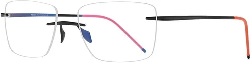 Vista 5 de Marco de lentes de titanio para hombre, lentes cuadrados sin marco de miopía óptica 8557