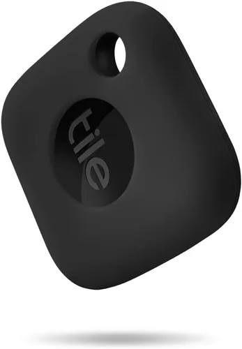Vista 4 de Geiomoo Funda de silicona para Tile Mate 2024, Tile Mate 2022 Tracker, cubierta suave y flexible resistente a los arañazos con mosquetón (negro)