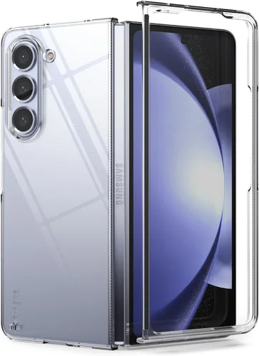 Vista 2 de Ringke Funda delgada compatible con Samsung Galaxy Z Fold 5 [transparente] + cubierta de cristal compatible con Samsung Galaxy Z Fold 5