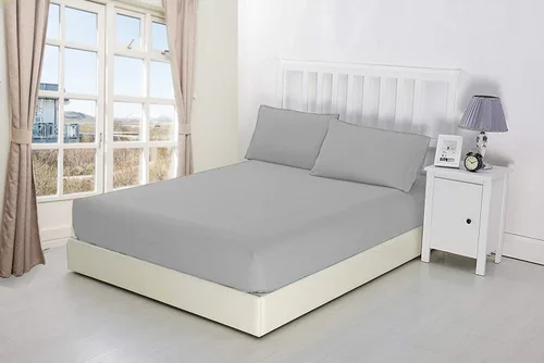Vista 38 de Crown Collection Premium Quality 600-Thread-Count 100% Egyptian Cotton 8 Piece Fitted Sheets 12" Deep Pocket with 16 Pcs Pillowshams (20"X30"), Twin