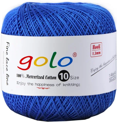 Vista 52 de Golo - 3 bolas de hilo de ganchillo tamaño 10, hilo de crochet para tejer a mano 102