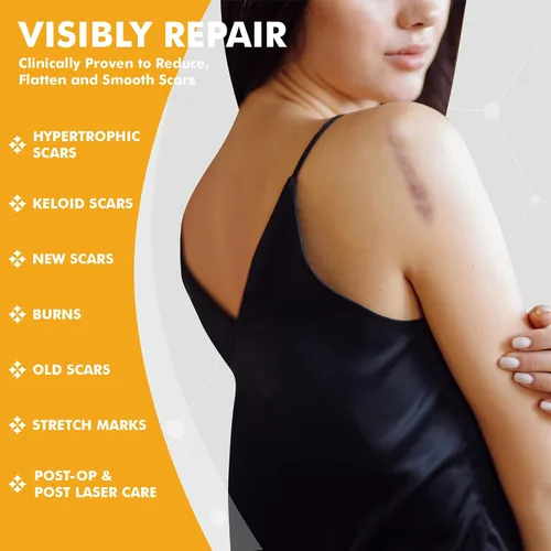 Vista 2 de DermAvance Pure Cicatriz Care "Gel de silicona de grado médico" para marcas quirúrgicas y faciales - Crema de silicona para un manejo eficaz