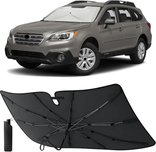 Vista 15 de EcoNour Parasol plegable para parabrisas de Mazda 3 2014-2016 2017 2018, parasol para ventana delantera de automóvil, protección UV, bloqueador