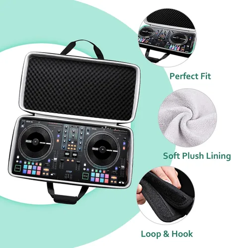 Vista 2 de XANAD Funda rígida para RANE ONE/RANE ONE MKII, Pioneer DJ DDJ-FLX10 / DDJ-1000 / DDJ-FLX6-GT, Hercules Inpulse T7 DJ Controller