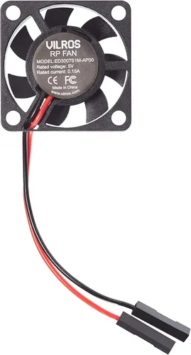 Vista 9 de Vilros Kit básico de iniciación para Raspberry Pi 4 con carcasa ABS refrigerada por ventilador, incluye placa Raspberry Pi 4 y 7 accesorios