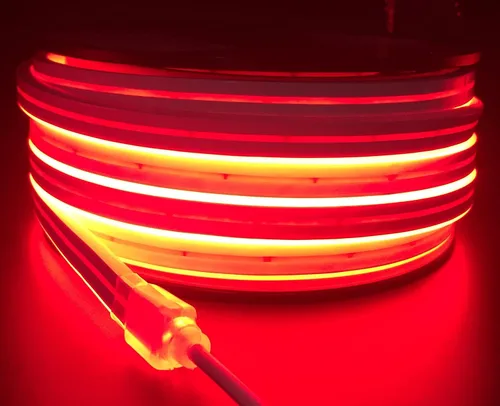 Vista 10 de Tira de luz LED RGB de silicona de neón flexible, impermeable, multicolor, control remoto para el hogar, jardín, decoración arquitectónica