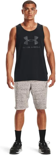 Vista 4 de Under Armour Camiseta deportiva sin mangas con logotipo para hombre