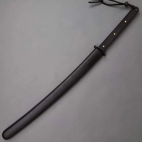 Vista 2 de Musha Samurai Wakizashi táctico hecho a mano de 31 pulgadas con hoja de espiga completa de acero al carbono 1045. para colecciones
