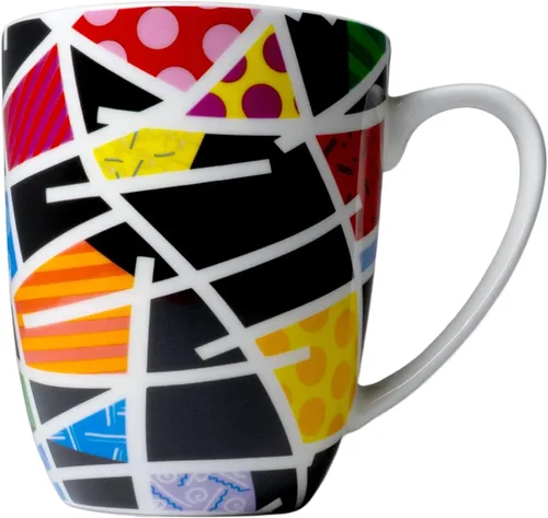 Vista 12 de Britto Romero Bone - Taza de café de porcelana, 16.8 onzas (Alive (multicolor))