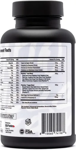 Vista 5 de Sculpt Nation by V Shred Multivitamin - Multivitamínico diario para mujeres y hombres con zinc, vitamina C y cobre, apoyo nutricional con una