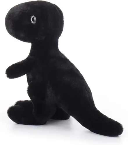 Vista 3 de Apricot Lamb Animales de peluche de dinosaurio negro para niños, juguetes de peluche suaves y lindos para bebés niñas y niños, 10 pulgadas