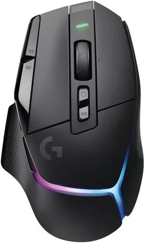 Vista 5 de Logitech G Mouse inalámbrico 502 X Plus para juegos (negro) con sistema de carga inalámbrico PowerPlay y concentrador USB 3.0 de 4 puertos