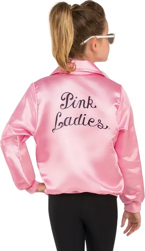 Vista 3 de Rubie's Chaqueta para disfraz de Grease para niñas, L, Rosado
