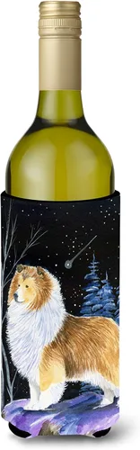 Vista 38 de Caroline's Treasures SS8447CC Starry Night English Bulldog - Enfriador para latas o botellas, lavable, funda plegable con aislamiento para bebidas