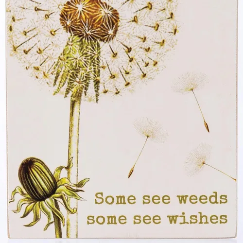Vista 4 de Primitives by Kathy Some See Weeds Some See Wishes, I Think of You Every Daisy, You Bet Your Sweet Aster - Juego de imanes decorativos