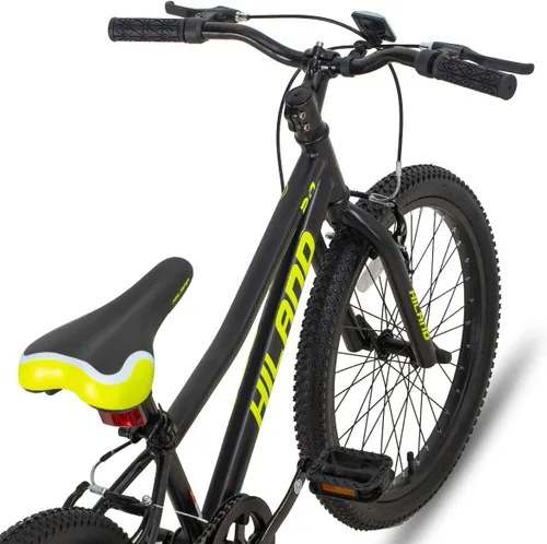 Vista 3 de HILAND - Bicicletas de montaña para niños de 20 pulgadas para niños y niñas de 5 años en adelante, bicicletas de una sola velocidad con frenos