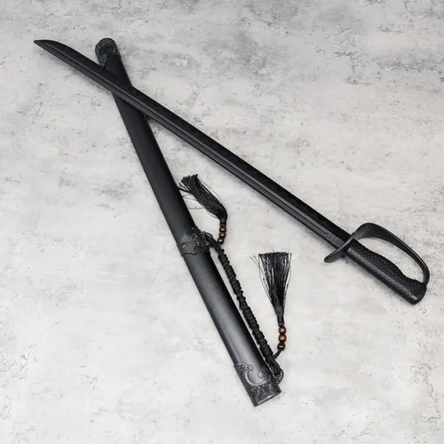 Vista 4 de 1 espada de sable de caballería de polipropileno de plástico larga con vaina, adecuada, accesorio de decoración Katana espada