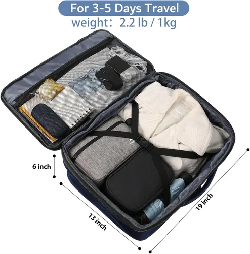Vista 21 de MATEIN - Mochila de viaje extragrande de 10.56 galones, mochila de viaje ampliable apta para aerolíneas, para viajeros de fin de semana, hombres