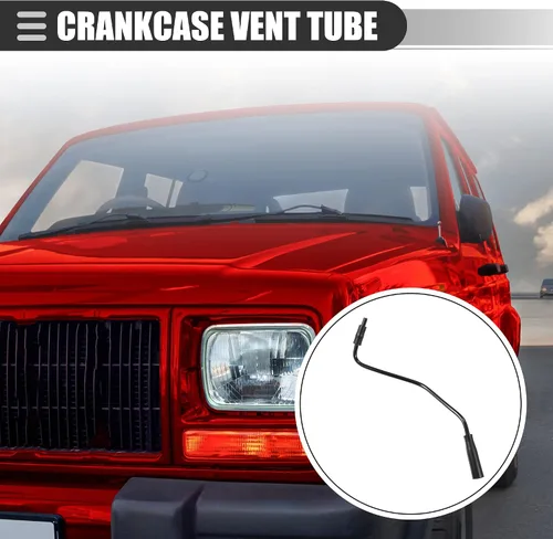 Vista 2 de Motoforti Tubo de ventilación del cárter, tubo de manguera de ventilación del cárter, para Jeep Wrangler Cherokee Grand Cherokee 1997-2004 4.0L