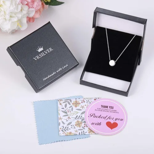 Vista 8 de Delicados collares de oro para mujer, a la moda, oro macizo de 14 quilates sobre plata de ley 925, collar con dije de corazón de mosca y culo