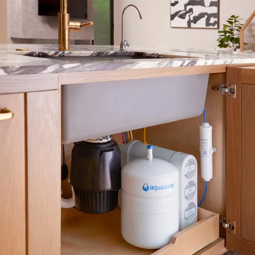 Vista 2 de Aquasana SmartFlow® Filtro de agua de ósmosis inversa Sistema RO bajo el fregadero Certificado WQA hasta el 99,99% de 90 contaminantes