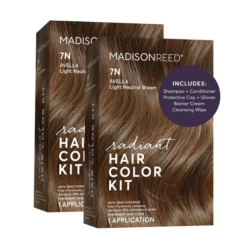 Vista 19 de Madison Reed - Kit de tinte radiante para el cabello, tinte permanente para el cabello, 100 % cobertura de canas, sin amoníaco, negro Parma 2.5NNN