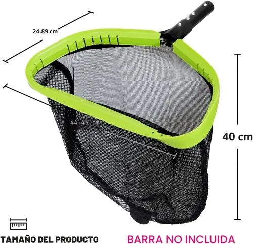 Vista 5 de Sepetrel Red de piscina, redes profesionales de skimmer de hojas de piscina para limpieza con bolsa grande de doble capa y resistente, marco