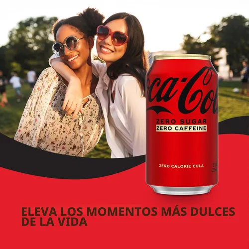 Vista 6 de Coca-Cola Soda sin cafeína, 12 onzas líquidas (paquete de 12)