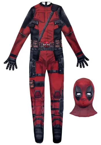 Vista 6 de Disfraz Marvel Deadpool Zentai para Hombre Multicolor
