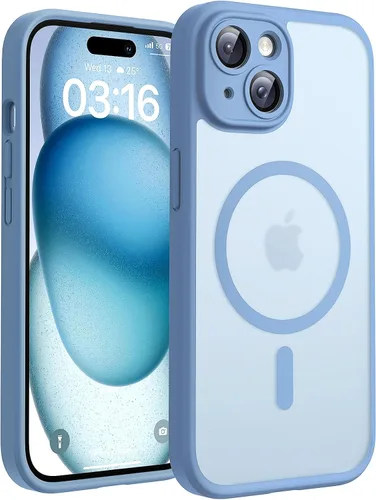 Vista 96 de TOCOL Funda para iPhone 11, compatible con Magsafe, protección completa de cámara, imanes integrados, protección contra caídas, funda translúcida