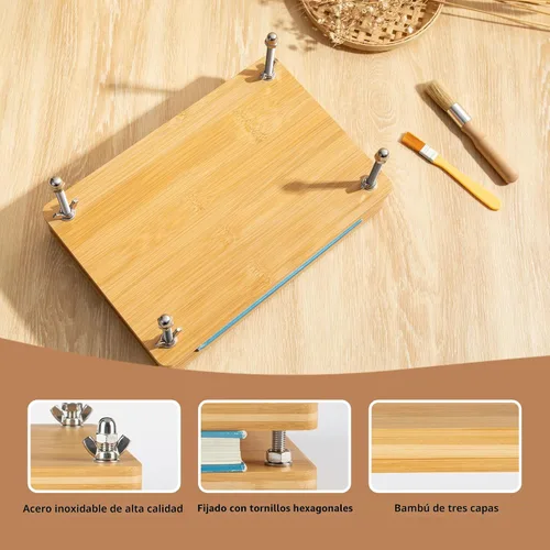 Vista 6 de pamctry 50 kits de encuadernación de libros para principiantes, kit completo de bricolaje con herramientas e instrucciones, 11.6 x 7.8 pulgadas